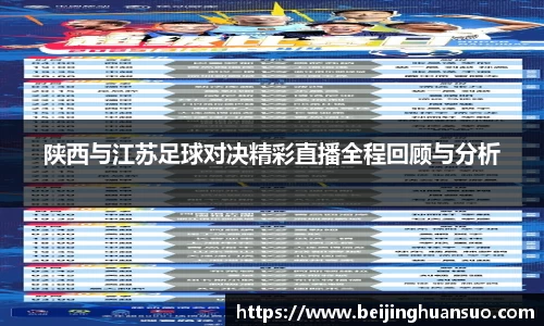 陕西与江苏足球对决精彩直播全程回顾与分析