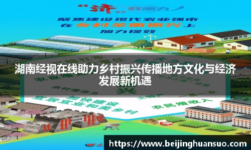 湖南经视在线助力乡村振兴传播地方文化与经济发展新机遇
